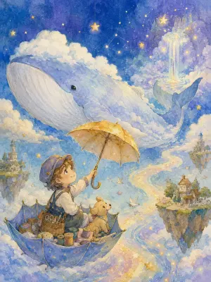 云鲸和星光雨伞